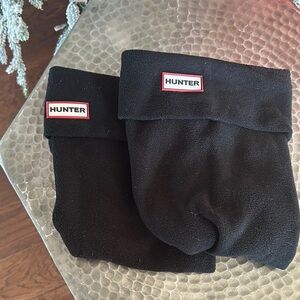 Hunter High Black Fleece Boot Socks